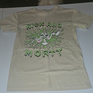 Kids Cream Rick and Morty T-Shirt